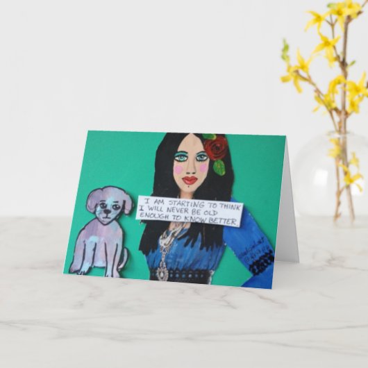 GEEN KAART. IK BEGIN TE DENKEN KAART (Gele Bloem)