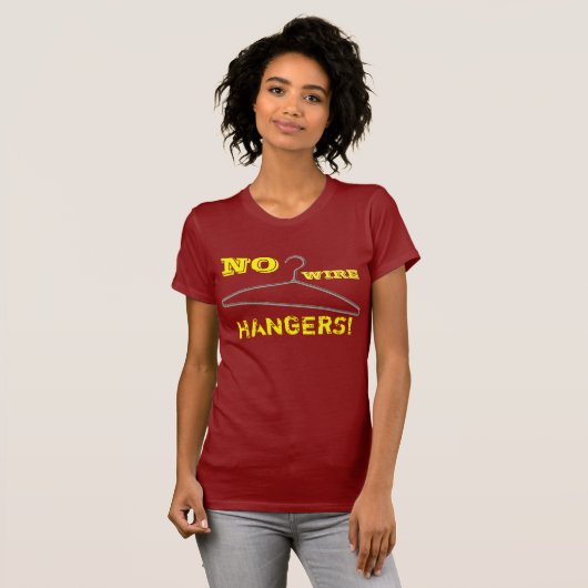 Geen kabelhangers. t-shirt (Voorkant volledig)