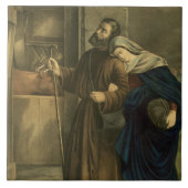 Geen kamer bij Inn, een kerstfeest Tegeltje (Voorkant)