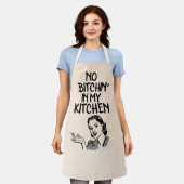 GEEN KANKER IN MIJN KEUKEN RETRO VROUW SCHORT (Gedragen)