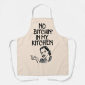 GEEN KANKER IN MIJN KEUKEN RETRO VROUW SCHORT (Voorkant)