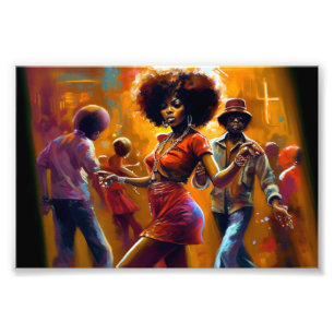 Geen kans, zwarte digitale kunst foto afdruk