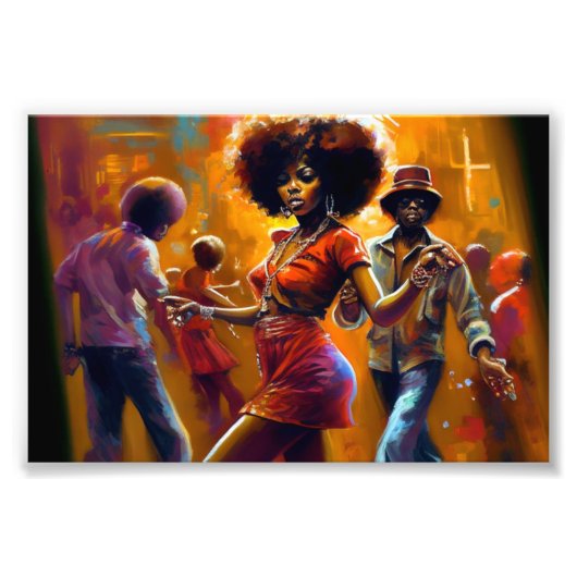 Geen kans, zwarte kunst, Afro-Amerikaanse Foto Afdruk (Voorkant)