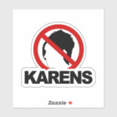 "GEEN KARENS" Aangepaste afsnijding van vinylStick Sticker (Vel)