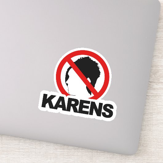 "GEEN KARENS" Aangepaste afsnijding van vinylStick Sticker (Detail)