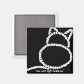 Geen kat achtergelaten magneet (Voorkant / Achterkant)
