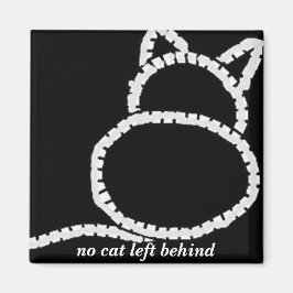 Geen kat achtergelaten magneet