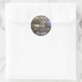Geen Kat Geen Leven Ronde Sticker (Tas)
