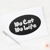 Geen kat Geen levensovaal Sticker (Envelop)