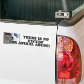 Geen Kat van dierenmishandeling Bumpersticker (Op Truck)