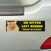 Geen Katje Verlaten achter Vette letters Bumpersticker (Op auto)