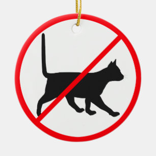 GEEN katten Keramisch Ornament