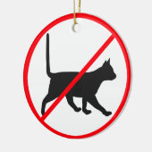 GEEN katten Keramisch Ornament (Links)