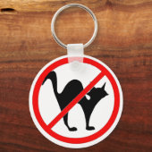 Geen katten.! sleutelhanger (Voorkant)