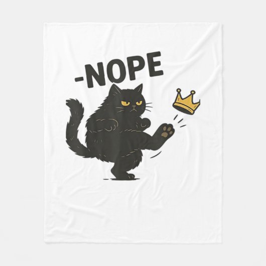 Geen kattenkoningen in Amerika Fleece Deken (Voorkant)