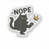Geen kattenkoningen in Amerika Sticker (Voorkant)