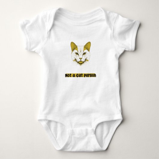 Geen kattenmens – Grappig peuterbody Romper (Voorkant)