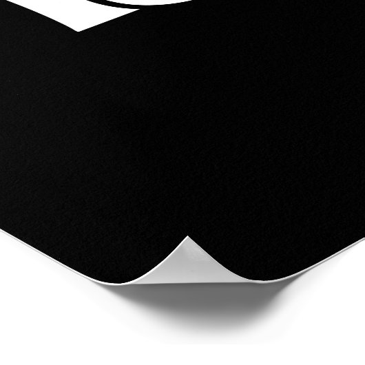 Geen kattevrije Poster (Hoek)