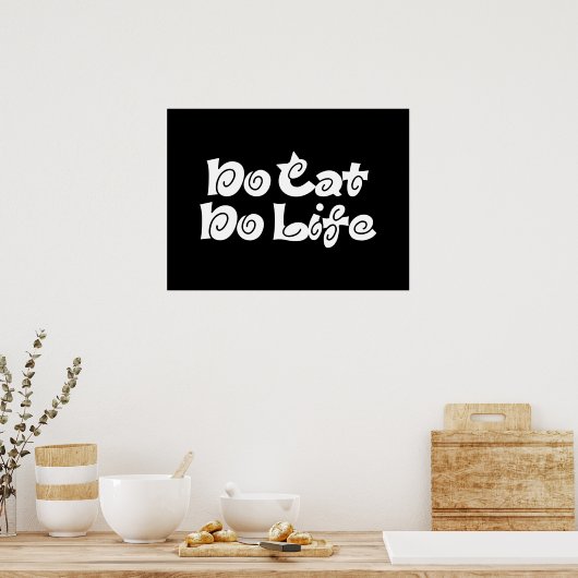 Geen kattevrije Poster (Keuken)