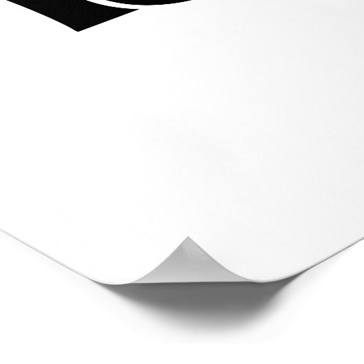 Geen kattevrije Poster (Hoek)