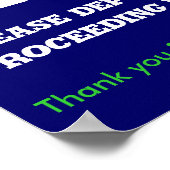 Geen kauwgom poster (Hoek)