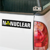 Geen kernenergie bumpersticker (Op Truck)