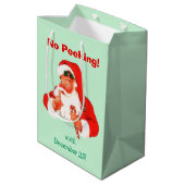 Geen kerst met prekkerst medium cadeauzakje (Achterkant Gekanteld)