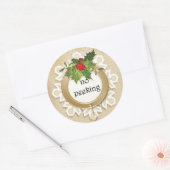 Geen kerst ronde sticker (Envelop)