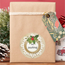 Geen kerst ronde sticker