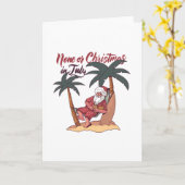 Geen kerstcadeau in juli kaart (Gele Bloem)