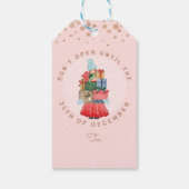 Geen kerstcadeautjes voor Waterverven Cadeaulabel (Achterkant)