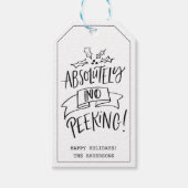 Geen kerstfeestdag cadeaulabel (Voorkant)