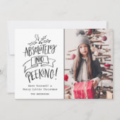 Geen kerstfoto voor kinderen feestdagenkaart (Voorkant)