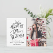 Geen kerstfoto voor kinderen feestdagenkaart (Staand voorkant)