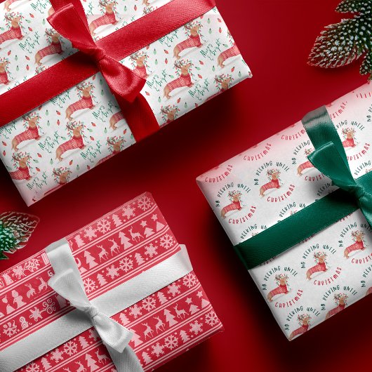 Geen kerstkeuken in Dachshund Dog Inpakpapier Vel