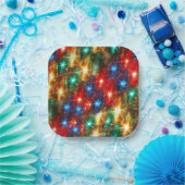 Geen kerstlampjes vereist papieren bordje (Feest)