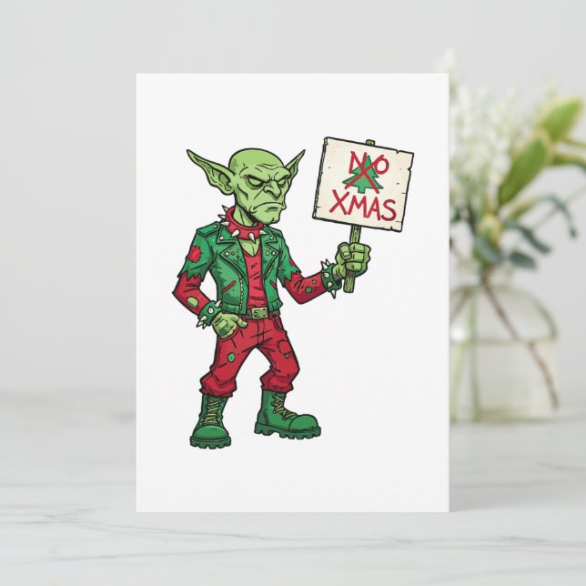 Geen Kerstmis – Rebel Alien Stijl (Staand voorkant)