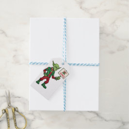 Geen Kerstmis – Rebel Alien Stijl Cadeaulabel