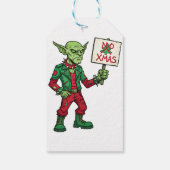 Geen Kerstmis – Rebel Alien Stijl Cadeaulabel (Achterkant)