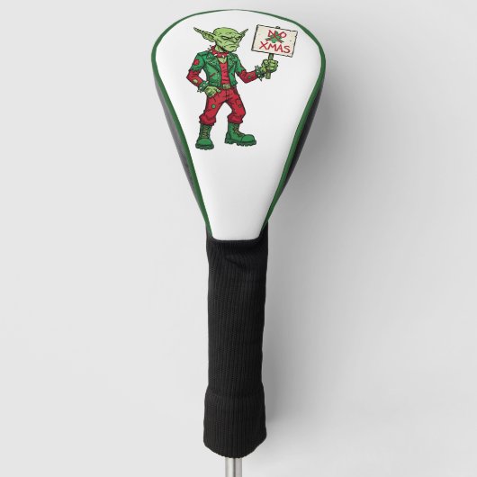 Geen Kerstmis – Rebel Alien Stijl Golfheadcover (Voorkant)