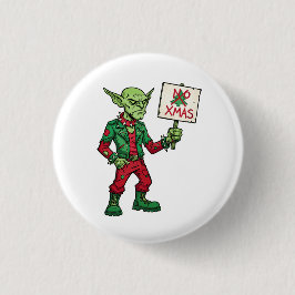 Geen Kerstmis – Rebel Alien Stijl Ronde Button 3,2 Cm