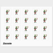 Geen Kerstmis – Rebel Alien Stijl Vierkante Sticker (Vel)
