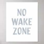 Geen kielzone strand kinderkamer decor poster (Voorkant)
