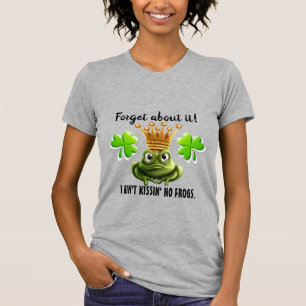 Geen kikker kussen Sint Patrick Versie T-shirt