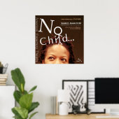 geen kind30x30 2 poster (Thuiskantoor)