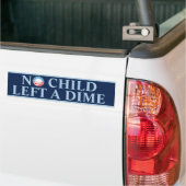 Geen kind zonder dubbeltje bumpersticker (Op Truck)