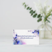 Geen kinder aankondiging bruiloft Korenbloem Rever (Staand voorkant)