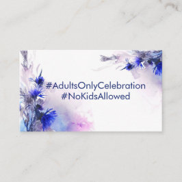 Geen kinder aankondiging bruiloft Korenbloem Rever