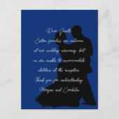 Geen Kinderen bij de bruiloft Dancing Couple Enclo Informatiekaartje (Voorkant)