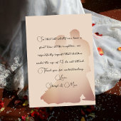 Geen Kinderen bij de bruiloft Dancing Couple Enclo Informatiekaartje